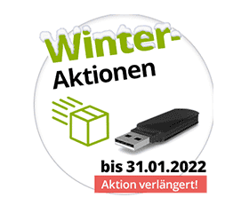 Winter-Aktionen mit Gratis-USB-Stick und Gratis-Rückversand