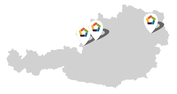 Karte der Annahmestellen in Österreich